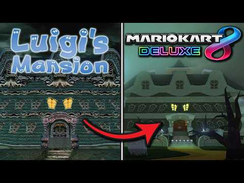 Luigi's Mansion in Mario Kart is SO COOL!!
