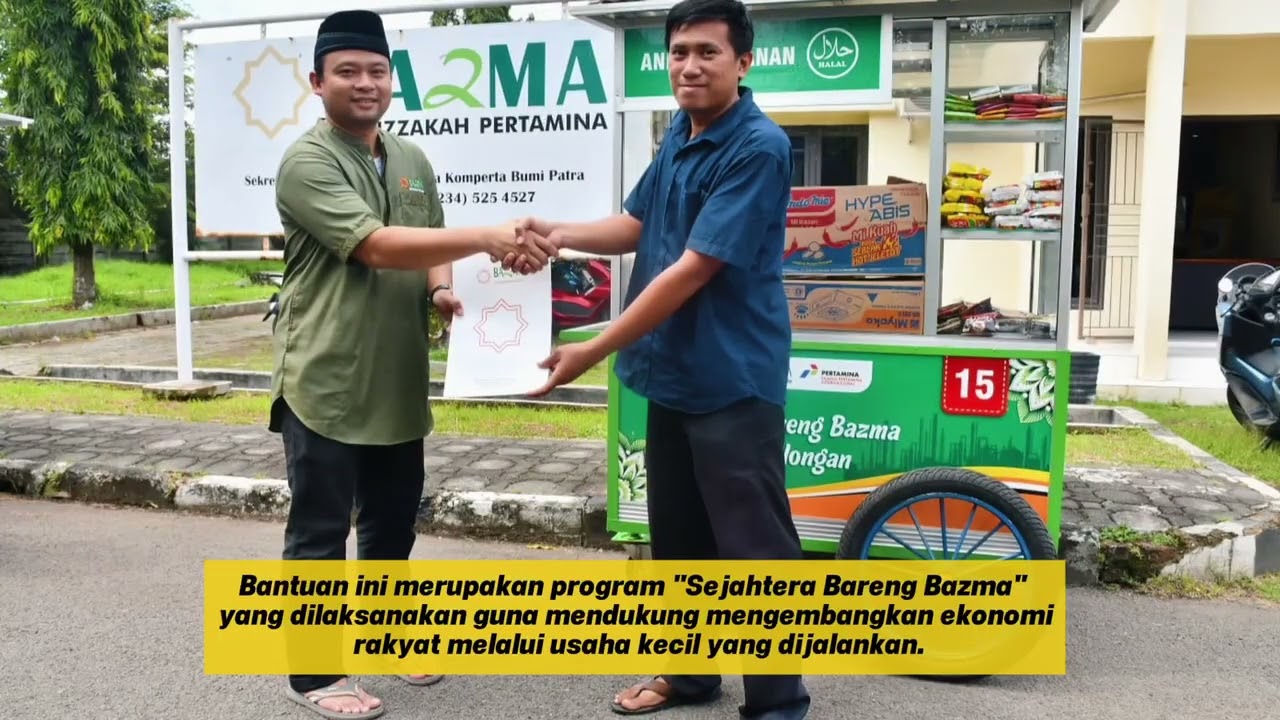 Sejahtera Bareng BAZMA! Kilang Balongan Salurkan 2 Gerobak Dagang untuk UMKM 🚀✨