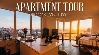 OUR BROOKLYN APARTMENT TOUR 2017 - BEST VIEW ON NEW YORK