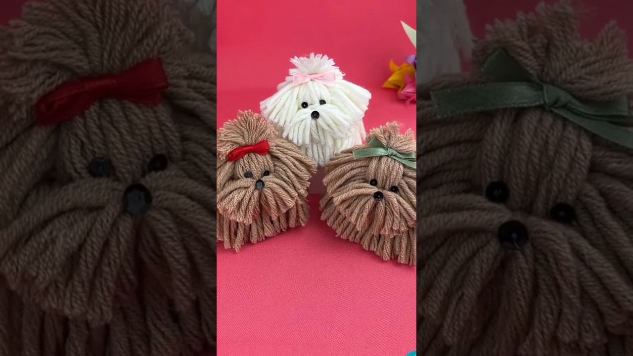 How to make a Yarn Dog🤩 