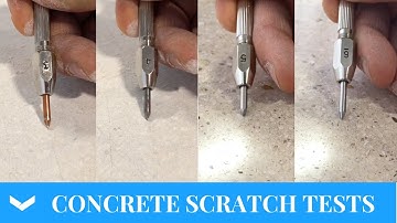 Concrete Scratch Tests | Mohs