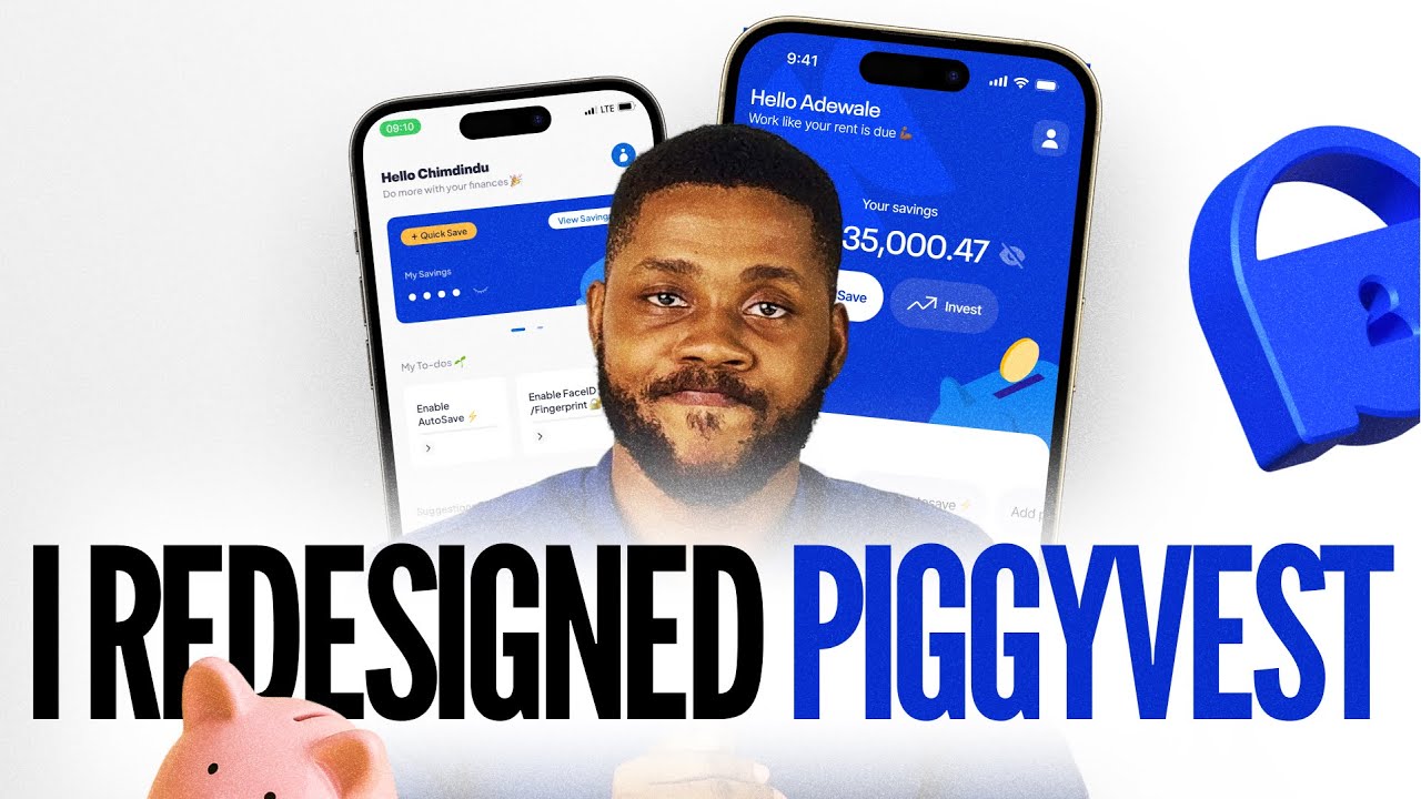 Piggyvest has a problem... so I fixed it - Piggyvest Redesign