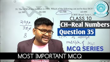 35. The LCM of two numbers is 2400. Which of the following can not be their HCF?(a) 300   (b) 400