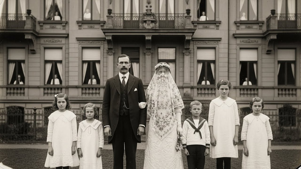 Foto von 1918 zeigt Braut. Als sie den Schleier vergrößern, entdecken sie schockierende Wahrheit
