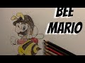 Hey it’s me bee mario #ytshorts #arttutorial #gamer #supermariobros #nintendo 🐝