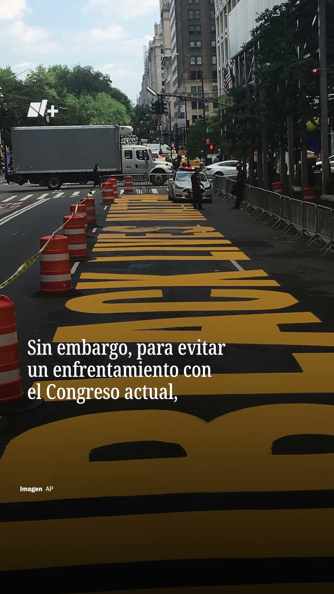 Cambiarán nombre a Black Lives Matter Plaza y borran mural - N+ #Shorts