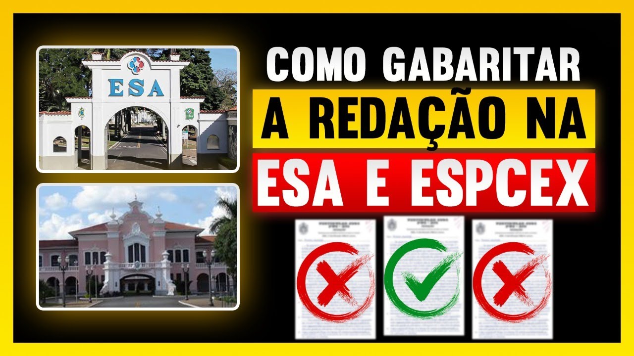 Essa AULA vai destravar a sua Redação na ESA/EsPCEx