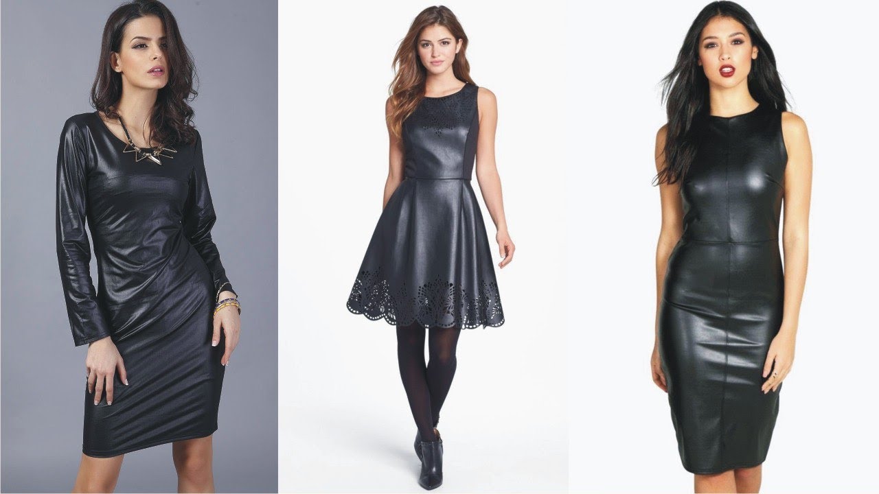 leather dresses fall 2018