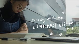 study with me in the business library | real time (1 hour, no music)