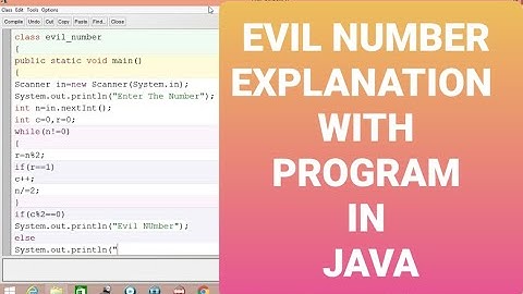 EVIL NUMBER PROGRAM WITH EXPLANATION IN JAVA | CLASS 9 - 10 | BY MARTIAL JAVA