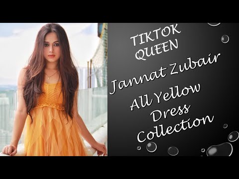 Jannat Zubair Rahmani || yellow dress 