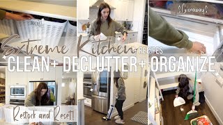 EXTREME KITCHEN CLEAN DECLUTTER ORGANIZE! KITCHEN ORGANIZATION IDEAS 2024 | Restock and Reset!