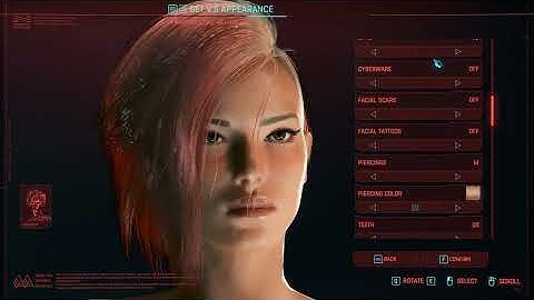 Cyberpunk 2077 character creation basic cute girl 100% vanilla - no mods