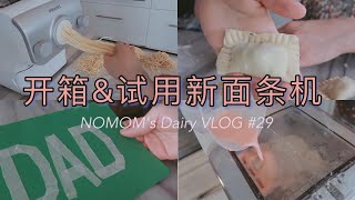 VLOG#29 飞利浦面条机开箱&试用｜自制无添加面条 通心粉 饺子皮｜吃不腻的番茄鸡蛋面｜长方形饺子｜孩子们做的父亲节卡片｜夏日不可辜负｜吃西瓜喽【NO妈日记】