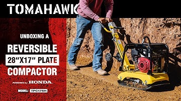 Unboxing a Tomahawk Reverse Plate Compactor TPC175H