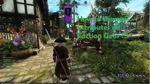 New World - Change Faction Gear Attributes