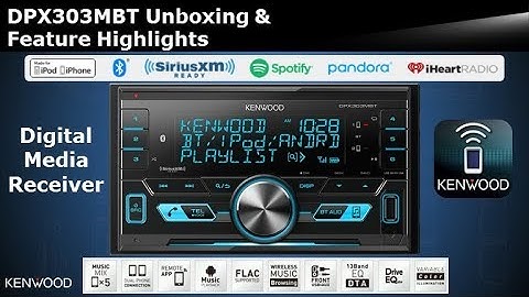 2018 KENWOOD DPX303MBT Digital Media Receiver with Bluetooth Unboxing & Feature Highlights