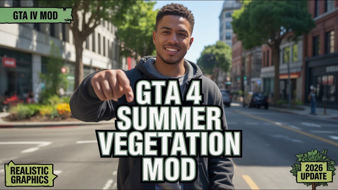 Мод "Летняя растительность" для GTA IV | Реалистичные деревья и растения (2026)
