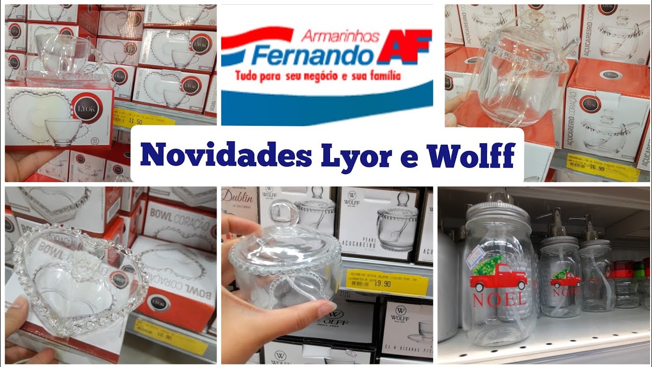 NOVIDADES DA LYOR E WOLFF NO ARMARINHOS FERNANDO. - YouTube