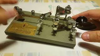 Vibroplex Vibroplex Chrome Bakelite Ham Radio Morse Code Telegraph Key No 4891 