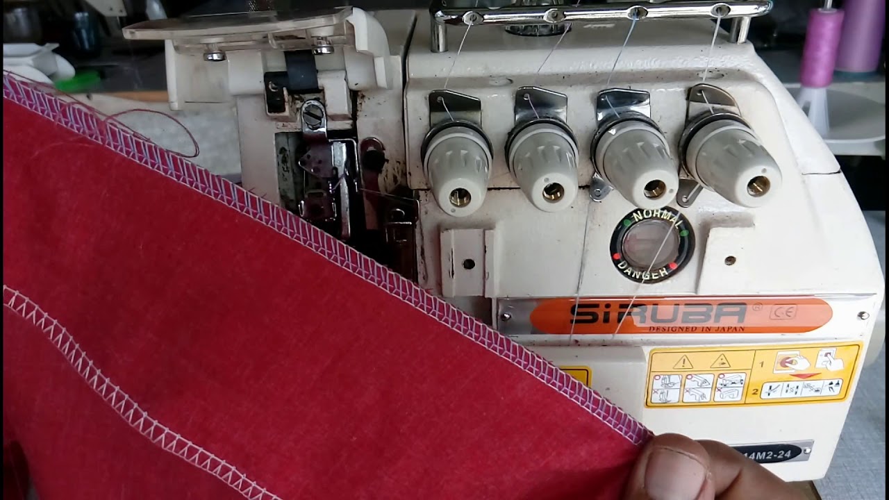 Cara setel benang obras (tahap 2)