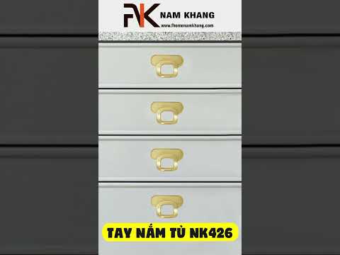 Tay nắm tủ c&aacute;ch điệu v&agrave;ng mờ NK426-VM