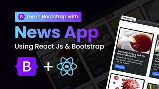 Create News App Using React JS And Bootstrap | Learn Bootstrap In React JS Tutorial screenshot 2