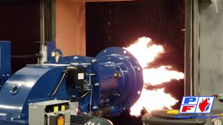 Power Flame Cmax Burner in Fire Test