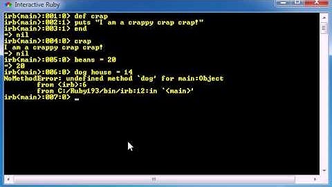 Ruby Programming Tutorial - 12 - More About Variables & Methods!