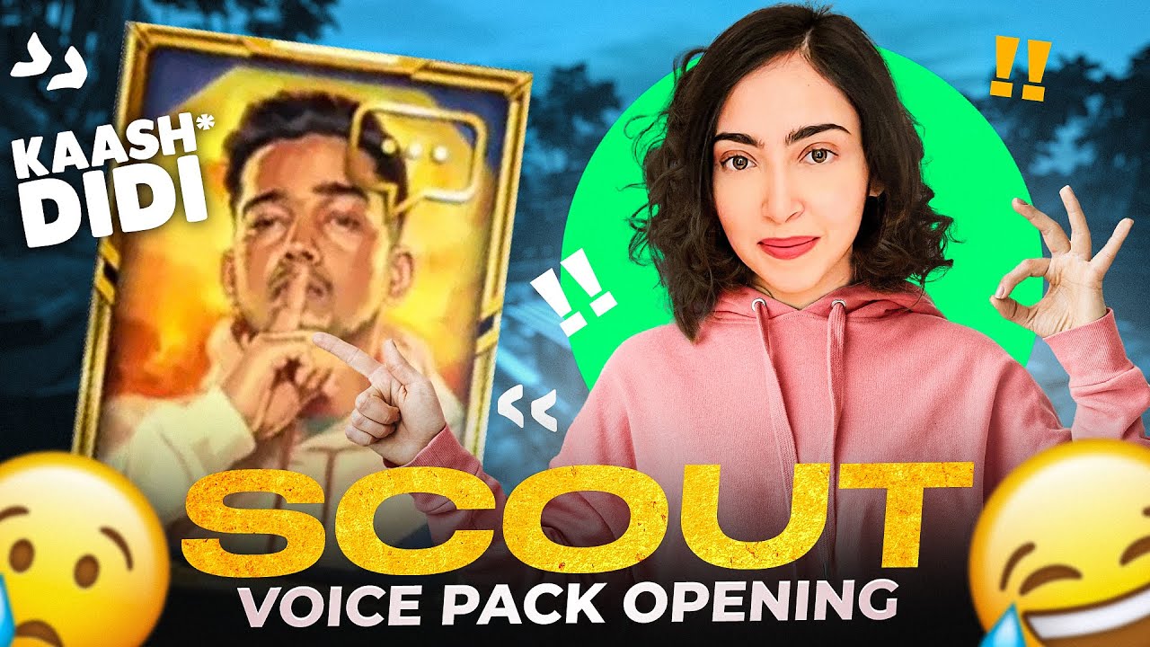 Scout Voice Pack Opening Hacks | Crate Opening Highlights | BGMI