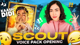 Scout Voice Pack Opening Hacks | Crate Opening Highlights | BGMI