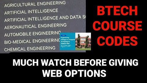 EAMCET 2022 COURSE CODES|#eamcet2022 #eamcet2022_web_options #tseamcet2022 #apeamcet2022