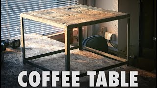 Coffee Table from Steel and Pallet