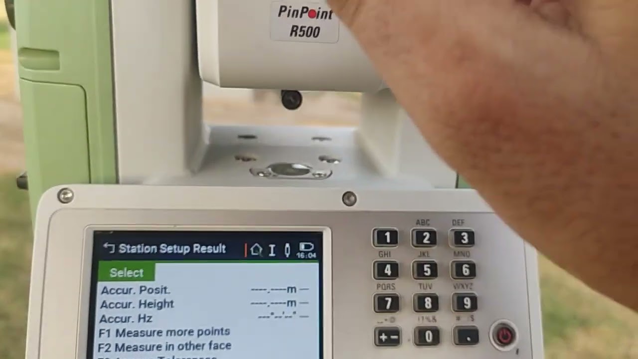 توتال ستيشن لايكا 07 و الربط بطريقة الريسكشن