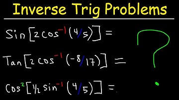 Inverse Trig Functions With Double Angle Formulas and Half Angle Identities - Trigonometry