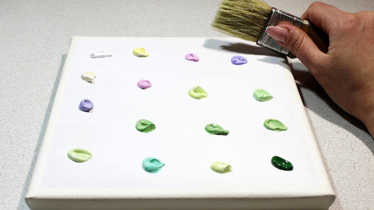 Acrylic Painting Crocuses | Spring Flowers Painting | Relaxing Video 