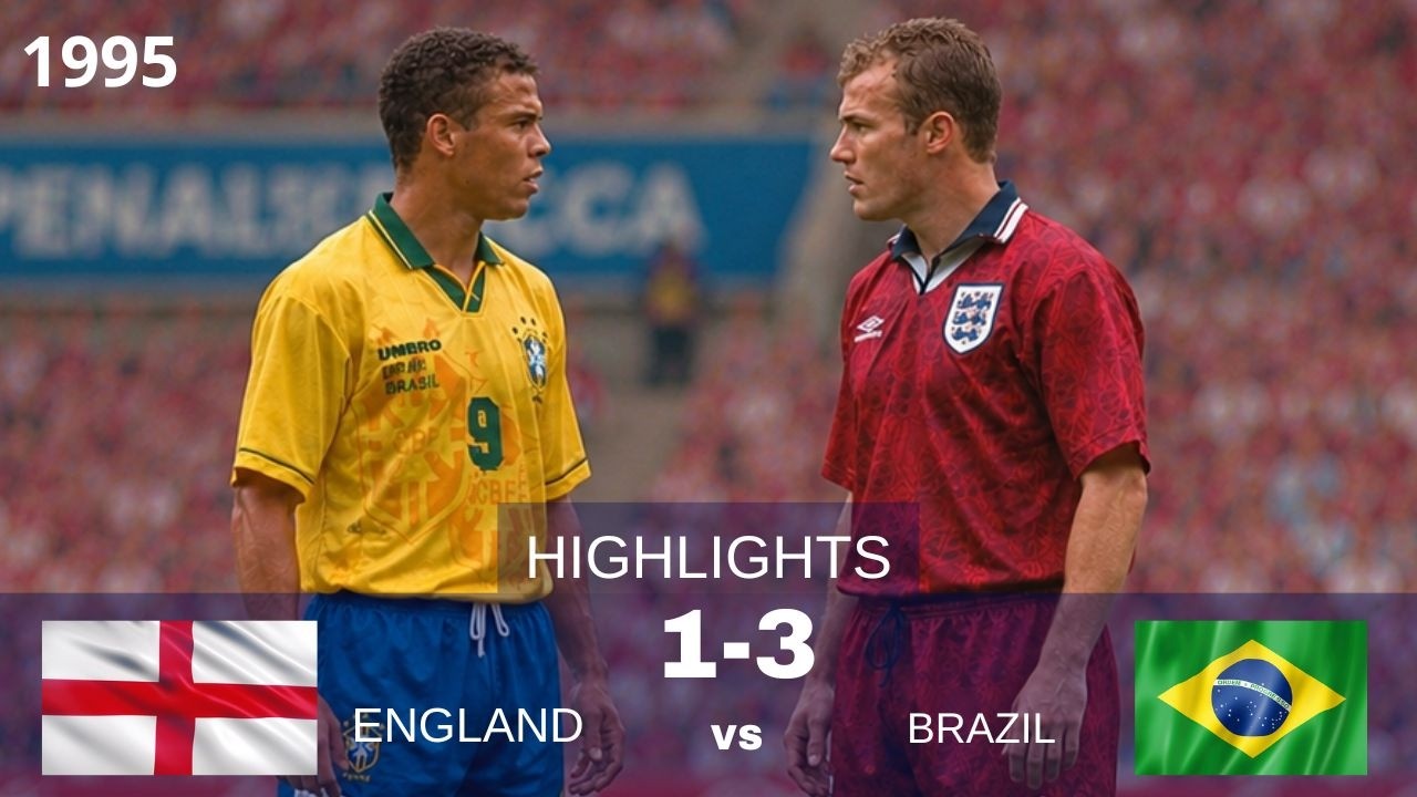 11/06/1995 England - Brazil 1:3 - YouTube