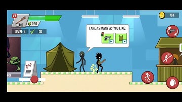 Stickman Vs Zombies Gameplay Walkthrough | Part 4 | ( android /  ios ) #stickman