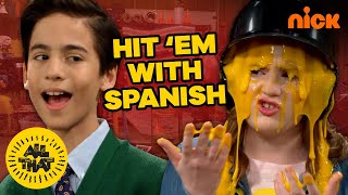 She's Covered In CHEESE! Hitem' With Spanish | All That