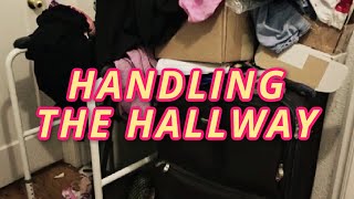 HANDLING THE CLUTTERED HALLWAY | I Need to Clear These Piles! | My Declutter Journey