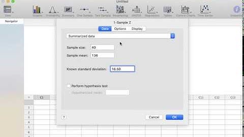 Minitab Express: Calculating a Confidence Interval for a Mean
