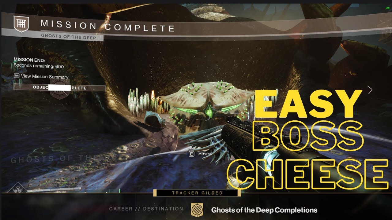 Destiny 2 Ghosts of the Deep Dungeon Final Boss Cheese - Master and ...