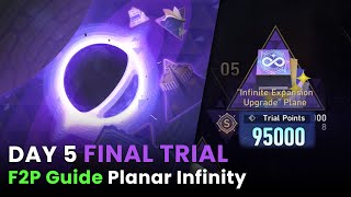 DAY 5 Planar Infinity Guide F2P NO GACHA | Planar Infinity Final Trial - Honkai Star Rail 1.4