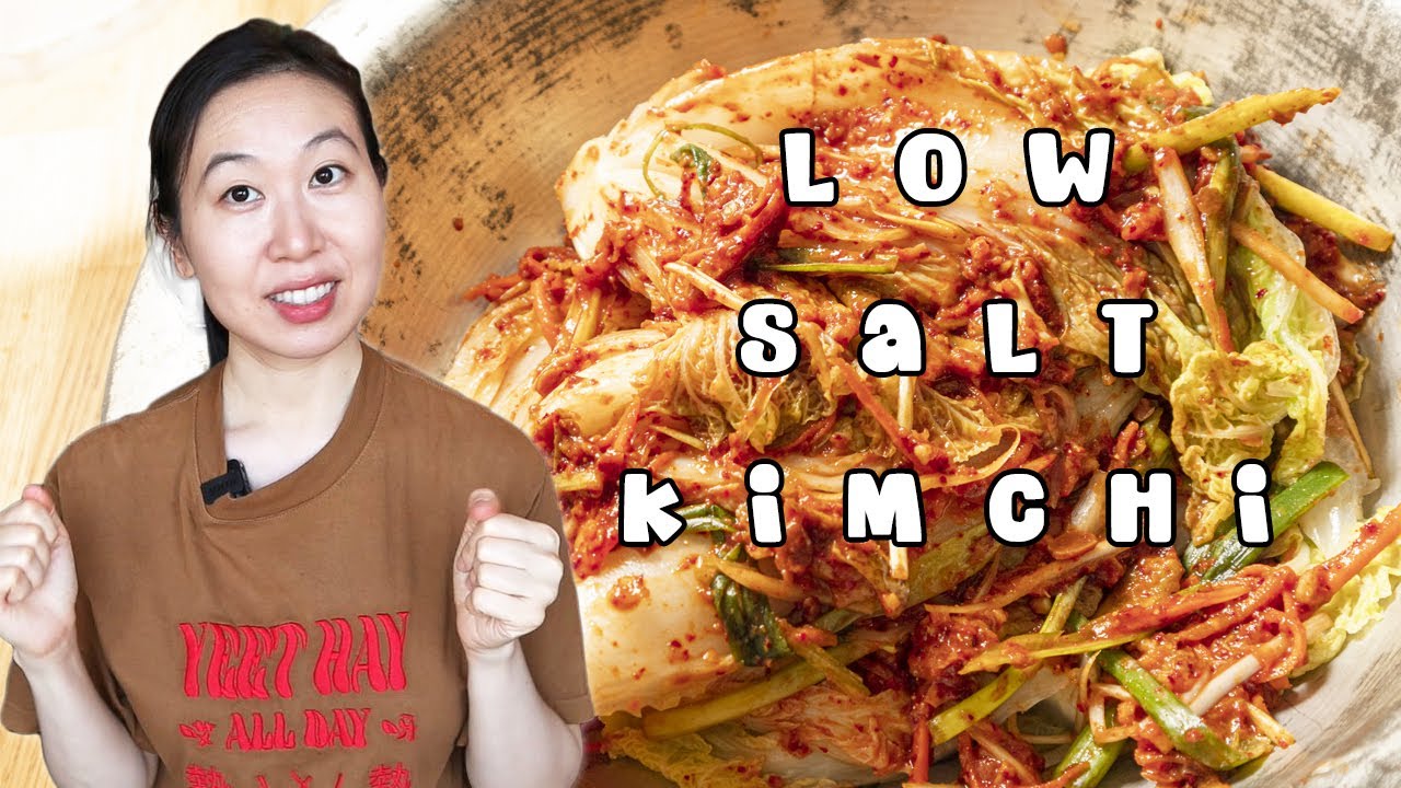 LOW-SALT QUICK KIMCHI (15-MINUTE RECIPE) VEGAN, WHOLE FOOD RECIPE 빠른 저염 김치 비건 레시피