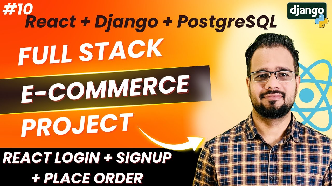 React + Django Full Stack E-Commerce Project #10 | React JWT Authentication | Login & Signup Page