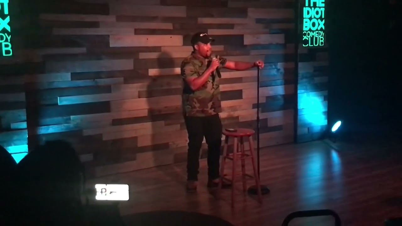 Stand up comedian Coop’s first time on stage.