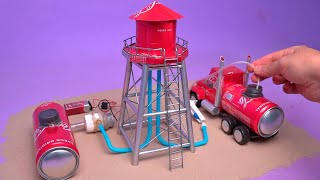 Amazing WATER TOWER MODEL made with Soda cans
