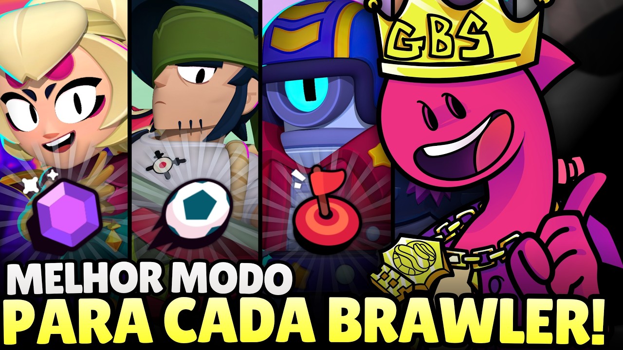 O melhor MODO DE JOGO para CADA BRAWLER do BRAWL STARS!