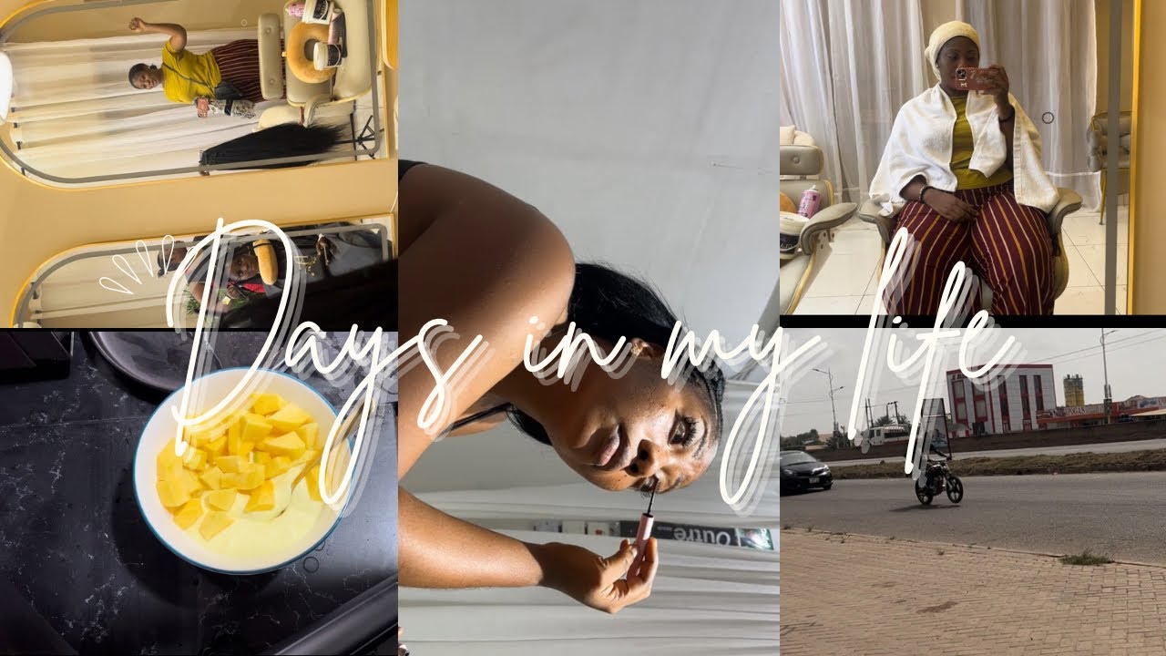 Days in my life | living alone in Ghana ; hair and lashes done for my birthday. 