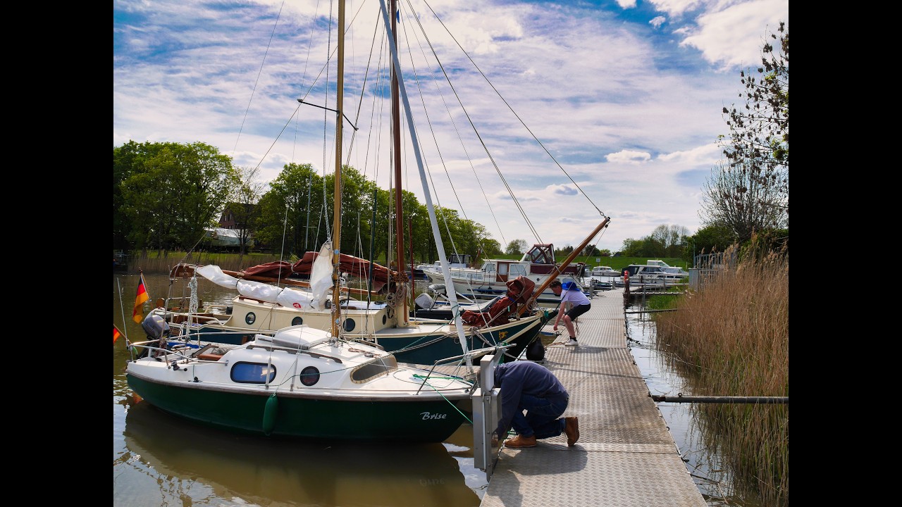 ⁣Brise und Dralle Deern auf Segel-Test-Törn Unterweser